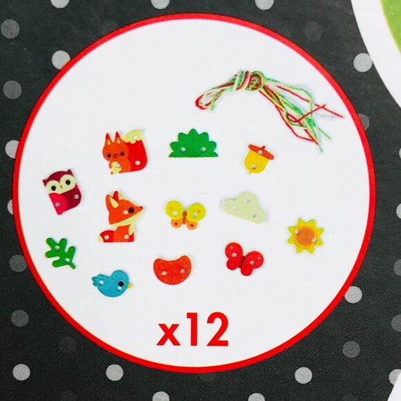 Janod Wooden Lace-up Tree -Hand-Eye Coordination Toy For Age 3+ New in Box - Picture 12 of 15